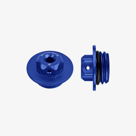 Tappo olio - M27x3 - Blu